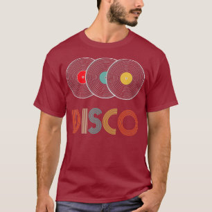 Disco 70er Musik Records T Funky Vinyl Retro T-Shi T-Shirt
