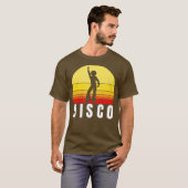 Disco 70er Vintag Retro Sunset T-Shirt (Vorne ganz)