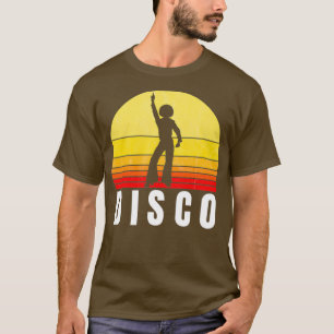 Disco 70er Vintag Retro Sunset T-Shirt