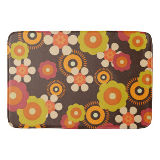Disco 70s 60s Retro Flowers Pop Culture Badematte