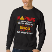 Disco 70s Dance Music Joke Graphic Sweatshirt (Vorderseite)