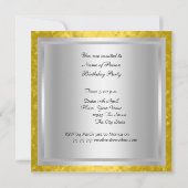 Disco 70's Geburtstagsparty Einladung Retro (Rückseite)