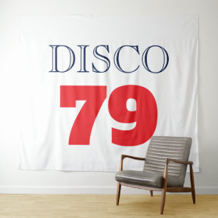 Disco 79 Pop Art Musik Unterhaltung Retro Wandteppich