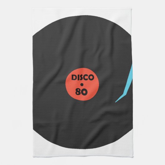 Disco 80's - Retro Party - weiß Geschirrtuch (Vertikal)