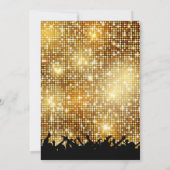 Disco-Abend-Geburtstag Tanz-Party Einladung (Rückseite)