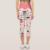 Disco-Alien afrikanischer 1970er Jahre Capri Leggings (Rückseite)