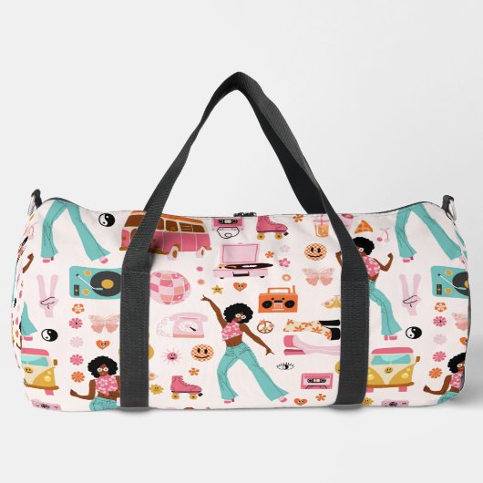 Disco-Alien afrikanischer 1970er Jahre Duffle Bag (Vorderseite)