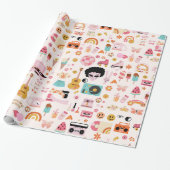 Disco Alien Funky Groovy Geschenkpapier (Ungerollt)