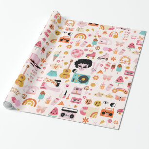 Disco Alien Funky Groovy Geschenkpapier