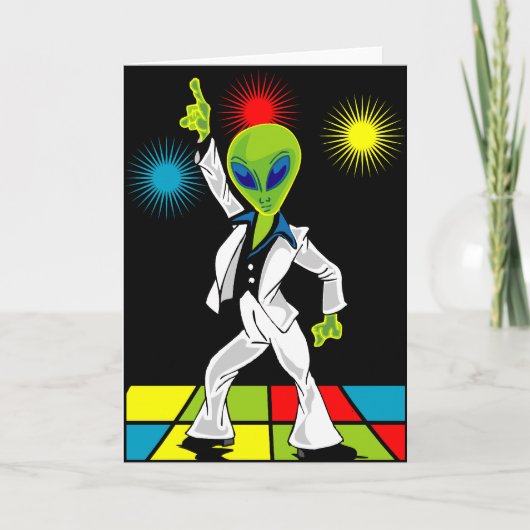 Disco Alien Karte (Vorderseite)