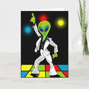 Disco Alien Karte