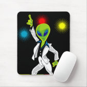 Disco-alien Mousepad (Mit Mouse)