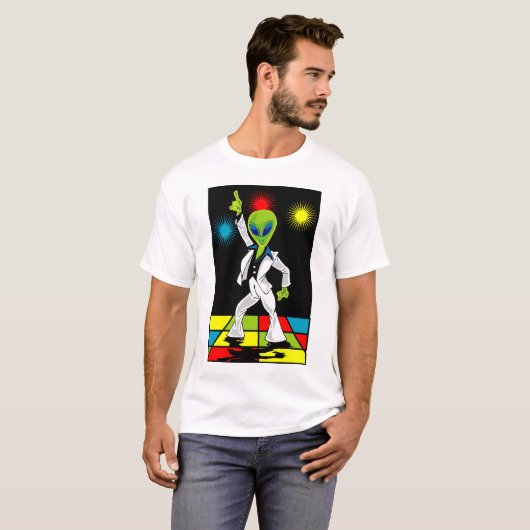 Disco-alien T-Shirt (Vorne ganz)