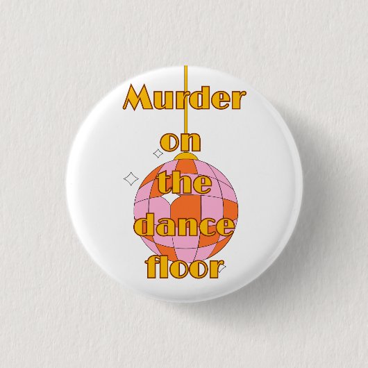 Disco auf der Tanzfläche Button (Vorderseite)