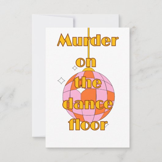 Disco auf der Tanzfläche Dankeskarte (Vorderseite)