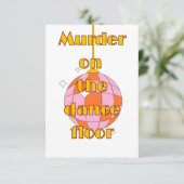 Disco auf der Tanzfläche Dankeskarte (Stehend Vorderseite)