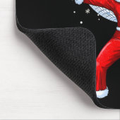 Disco Axolotl Weihnachtsmann-Anzug Lustiger Feiert Mousepad (Ecke)