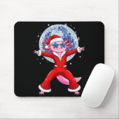 Disco Axolotl Weihnachtsmann-Anzug Lustiger Feiert Mousepad (Mit Mouse)