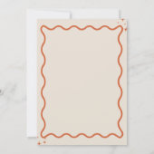 Disco Baby Retro Groovy Disco Kinderdusche Einladung (Rückseite)