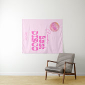 Disco Bachelorette Foto Hintergrund Rosa Wandteppich (Beispiel (Horizontal))