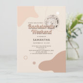 Disco Bachelorette Wochenende Party Einladung (Stehend Vorderseite)