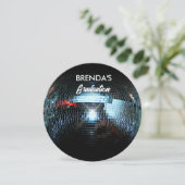 Disco Ball Abschluss Einladung (Stehend Vorderseite)