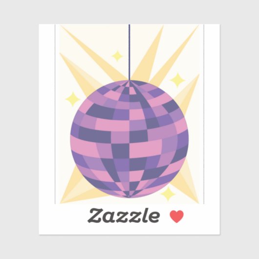 Disco Ball Aufkleber (Blatt)