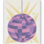 Disco Ball Aufkleber (Vorderseite)