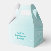 Disco Ball Baby Dusche Groovy Blue Boy Geschenkschachtel (Rückseite)