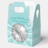 Disco Ball Baby Dusche Groovy Blue Boy Geschenkschachtel (Geöffnet)