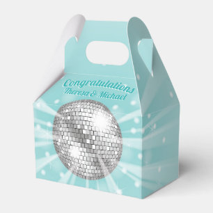 Disco Ball Baby Dusche Groovy Blue Boy Geschenkschachtel