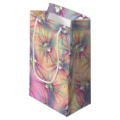 Disco Ball Baby Dusche Groovy Pastel Rainbow Kleine Geschenktüte (Vorderseite Schrägansicht)