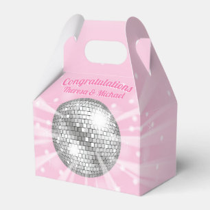 Disco Ball Baby Dusche Groovy Pink Girl Geschenkschachtel