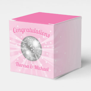 Disco Ball Baby Dusche Groovy Pink Girl Geschenkschachtel