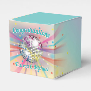 Disco Ball Baby Dusche Groovy Regenbogen Geschenkschachtel