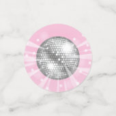 Disco Ball Baby Dusche Pink Girl Konfetti (Klein Vorderseite)