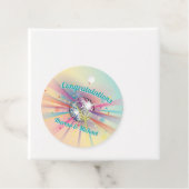 Disco Ball Baby Dusche Regenbogen Geschenkanhänger (Beispiel)