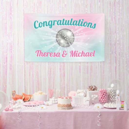 Disco Ball Baby Shower Groovy Banner (Party)