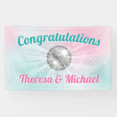 Disco Ball Baby Shower Groovy Banner (Horizontal)
