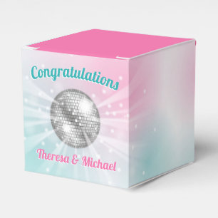 Disco Ball Baby Shower Groovy Geschenkschachtel