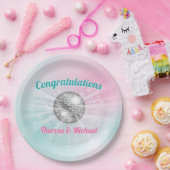 Disco Ball Baby Shower Groovy Pappteller (Party)