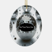 Disco Ball Best Dance Partner Keramik Ornament (Rechts)