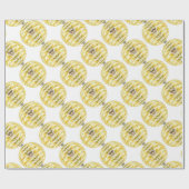 Disco-Ball-Bienen-Bienenstock-Muster Geschenkpapier (Flach)