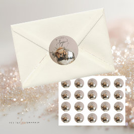 Disco Ball | Blumen |Ästhetik Runder Aufkleber