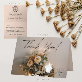 Disco Ball | Boho Florals | ästhetisch Dankeskarte