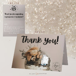 Disco Ball | Boho Florals | Dankeskarte