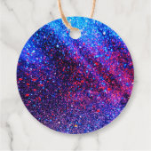 Disco Ball Bright Neon Pink Glows Vielen Dank Geschenkanhänger (Rückseite)