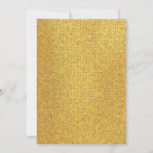 Disco ball cheers New Year's  Party  Einladung (Rückseite)