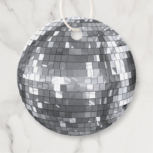 Disco Ball Christmas Merry Vibes Geschenkanhänger (Vorderseite)