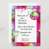 Disco-Ball-Cocktail-Einladung Einladung (Vorne/Hinten)